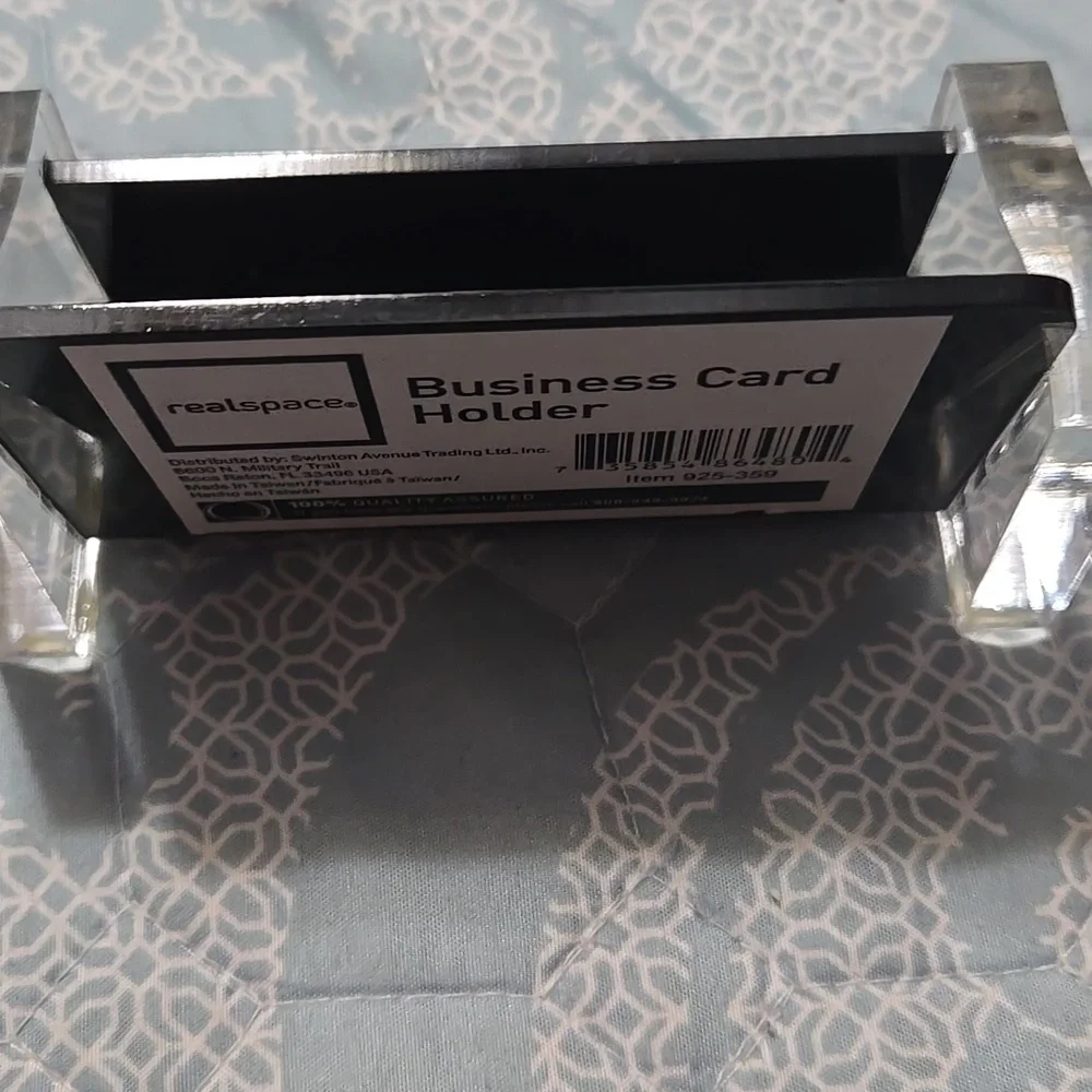 Black and Clear Card Holder